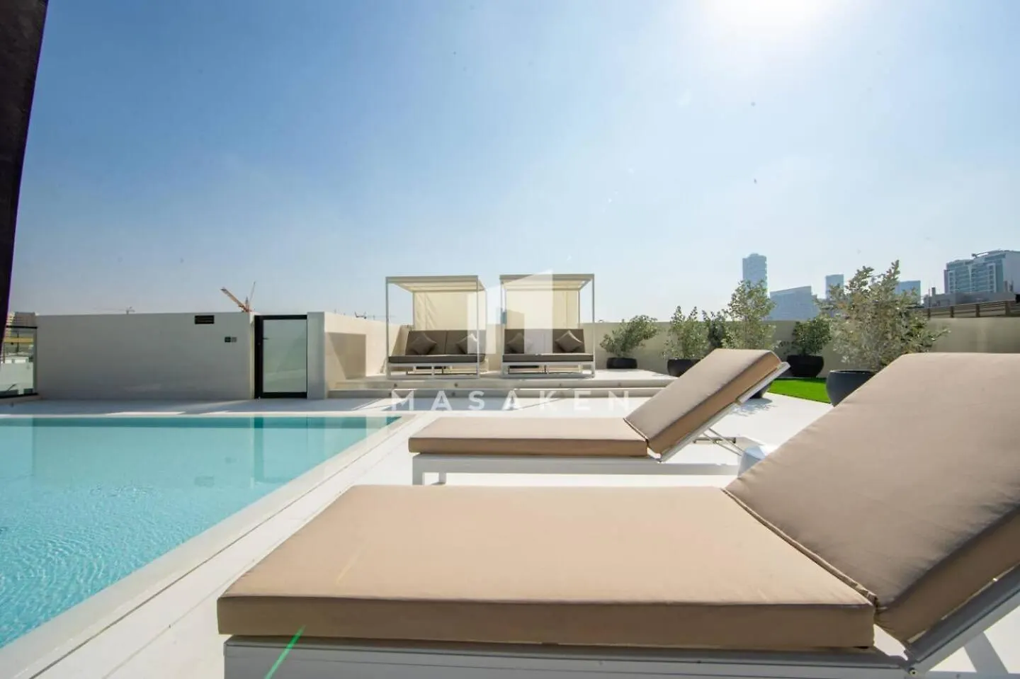 Apartamento Chic 2Br In Jvc Balcony Pool & Parking Dubái 0*,